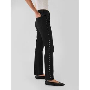 Gap black high waisted studded 90s straight jeans size 6